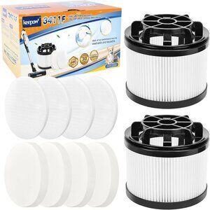 KEEPOW LVAC-200 Vacuum Filters Replacement Fit for Levoit LSV-V201-WUS Cordless